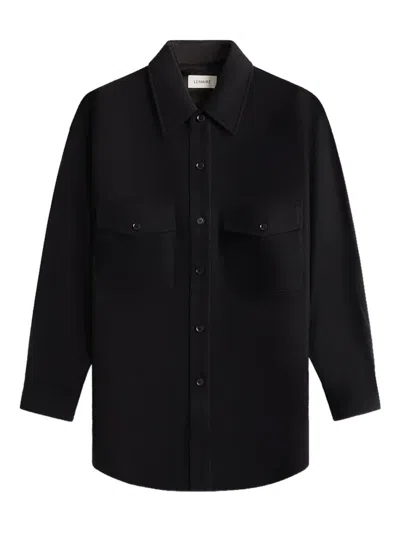 Lemaire Two-pockets Shirt In Black