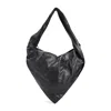 Lemaire Unique Triangular Brown Shoulder Bag In Black