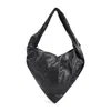 Lemaire Unique Triangular Brown Shoulder Bag In Black