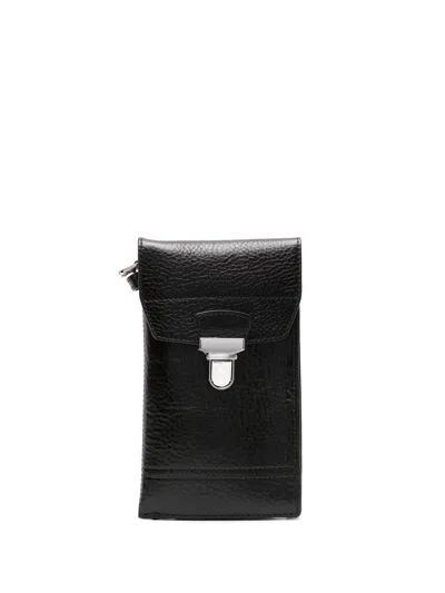 Lemaire Gear Leather Shoulder Bag In Br495 Espresso |  