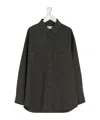 Lemaire Utility Overshirt In Brown