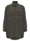 Lemaire 'utility' Overshirt In Gray