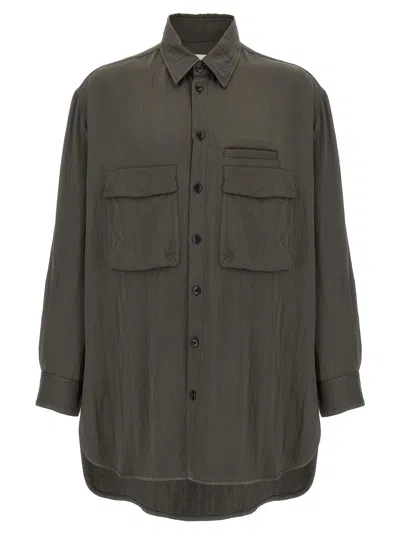 Lemaire Utility Overshirt In Green