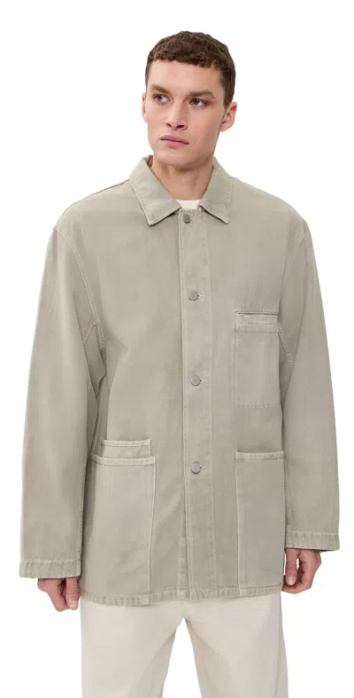 Lemaire Utility Overshirt Moonstone In Neutral