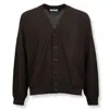 Lemaire V-neck Buttoned Cardigan In Brown