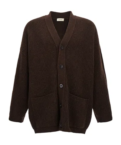 Lemaire V-neck Knitted Buttoned Cardigan In Black