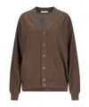 Lemaire Neckline Cardigan In Brown