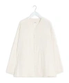 Lemaire Button-up Long-sleeve Shirt In Neutral