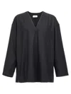 Lemaire Smock Blouse With V-neckline And Chest Pocket