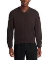 Lemaire V Neck Sweater In Brown
