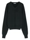 Lemaire Mens Boxy V-neck Jumper In Black