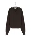 Lemaire Fabric Sweaters In Brown