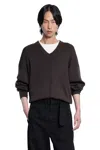 Lemaire Fabric Sweaters In Brown