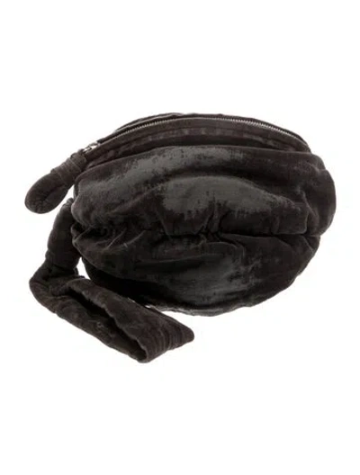 Pre-owned Lemaire Velvet Pouch In Brown