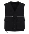 Lemaire Technical Button-up Vest In Black
