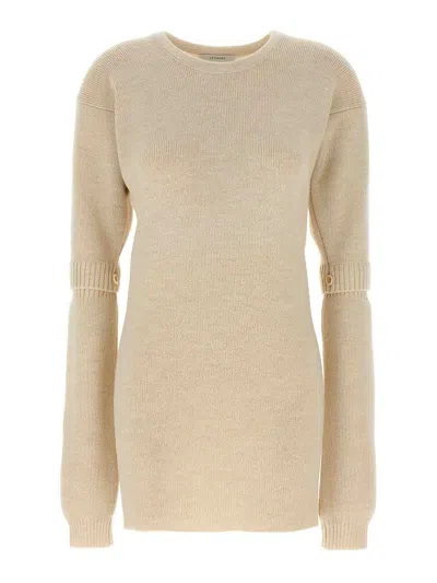 LEMAIRE KNITTED DRESS WITH REMOVABLE SLEEVES