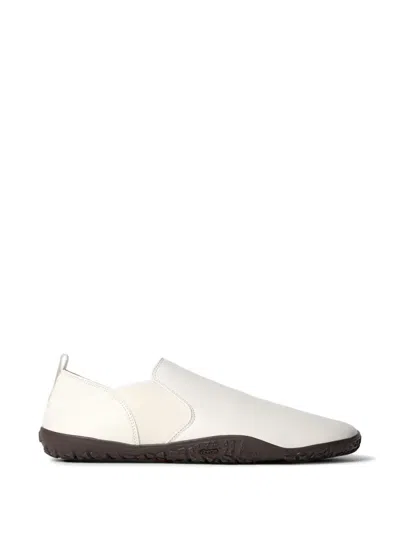 Lemaire White Vibram Glove Slip On Leather Sneakers