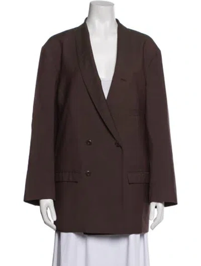 Pre-owned Lemaire Virgin Wool Blazer In Brown
