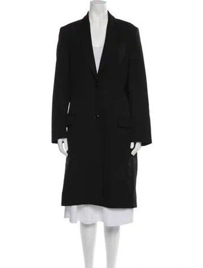 Pre-owned Lemaire Virgin Wool Coat In Black