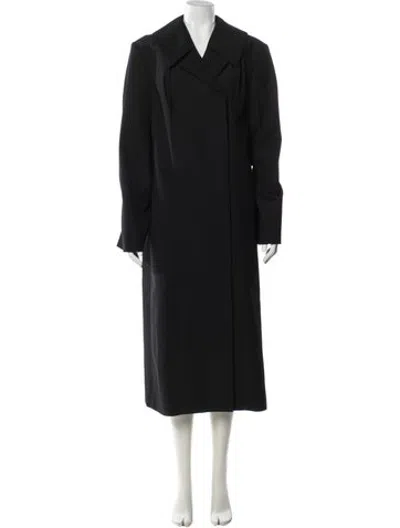 Pre-owned Lemaire Virgin Wool Coat In Black