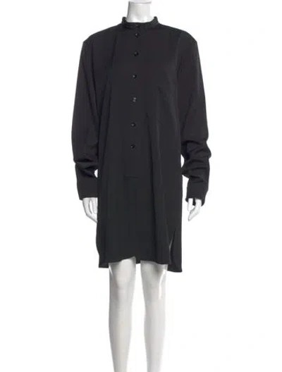Pre-owned Lemaire Virgin Wool Knee-length Dress In Gray