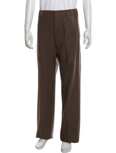 Pre-owned Lemaire Virgin Wool Pants In Brown