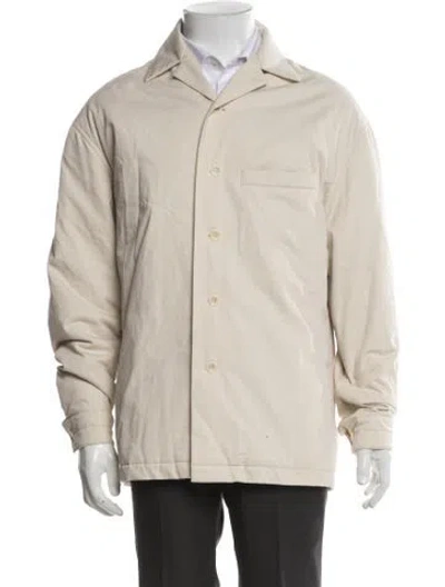 Pre-owned Lemaire V-neck Long Sleeve Cardigan In Neutral
