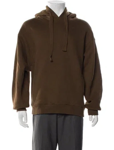 Pre-owned Lemaire V-neck Long Sleeve Hoodie In Neutral