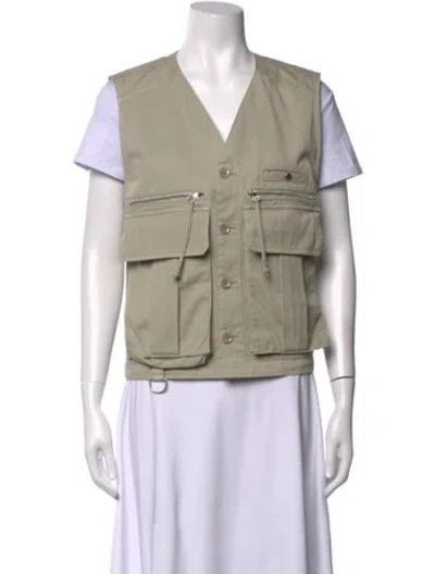 Pre-owned Lemaire V-neck Sleeveless Top In Neutrals