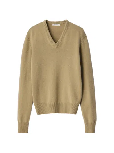 Lemaire 캐시미어 V넥 스웨터 In Brown
