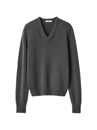 Lemaire V-neck Sweater In Cashmere In Black