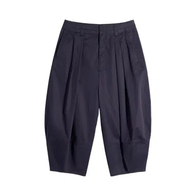 Pre-owned Lemaire Volume Bermuda Pants 'ink Blue' | Women's Size 36