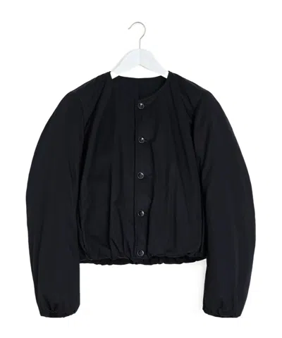 LEMAIRE LEMAIRE WADDED COLLARLESS BOMBER JACKET