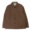 Lemaire Wadded Facing Blouson In Brown In Marrone