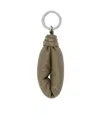 Lemaire Khaki Wadded Keychain In Dark Sage