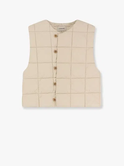Lemaire Wadded Padded Cotton Vest In White