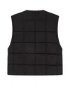 Lemaire Wadded Vest In Black