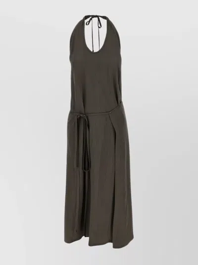 Lemaire Waist Belt Halter Neck Midi Dress