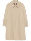 Lemaire Beige Car Coat In Neutrals