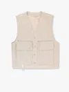 Lemaire Water-repellent Technical Vest In Beige