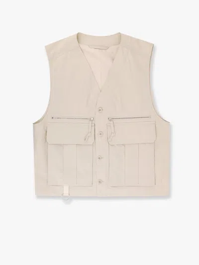 Lemaire Water-repellent Technical Vest In Beige