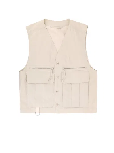 Lemaire Water-repellent Technical Vest In Neutral