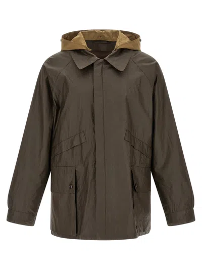Lemaire Waterproof Jacket In Brown
