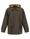 Lemaire Technical Linen Jacket In Brown