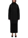 Lemaire Waterproof Jacket With Hood In Black