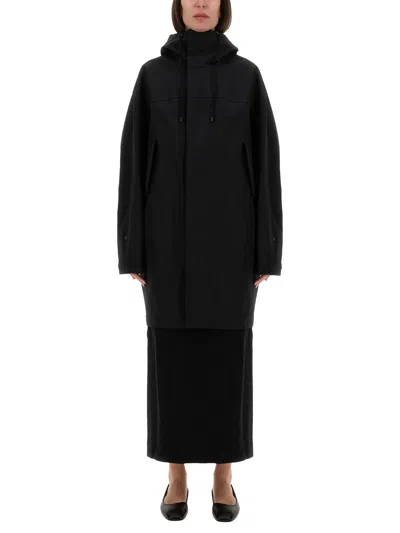 Lemaire Waterproof Jacket With Hood In Black