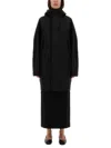 Lemaire Waterproof Jacket With Hood In Black