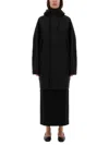 Lemaire Waterproof Jacket With Hood In Black