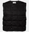 Lemaire Wattierte Weste Aus Baumwolle In Black
