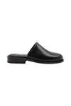 Lemaire Square Mules In Black